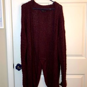 Maroon Cardigan